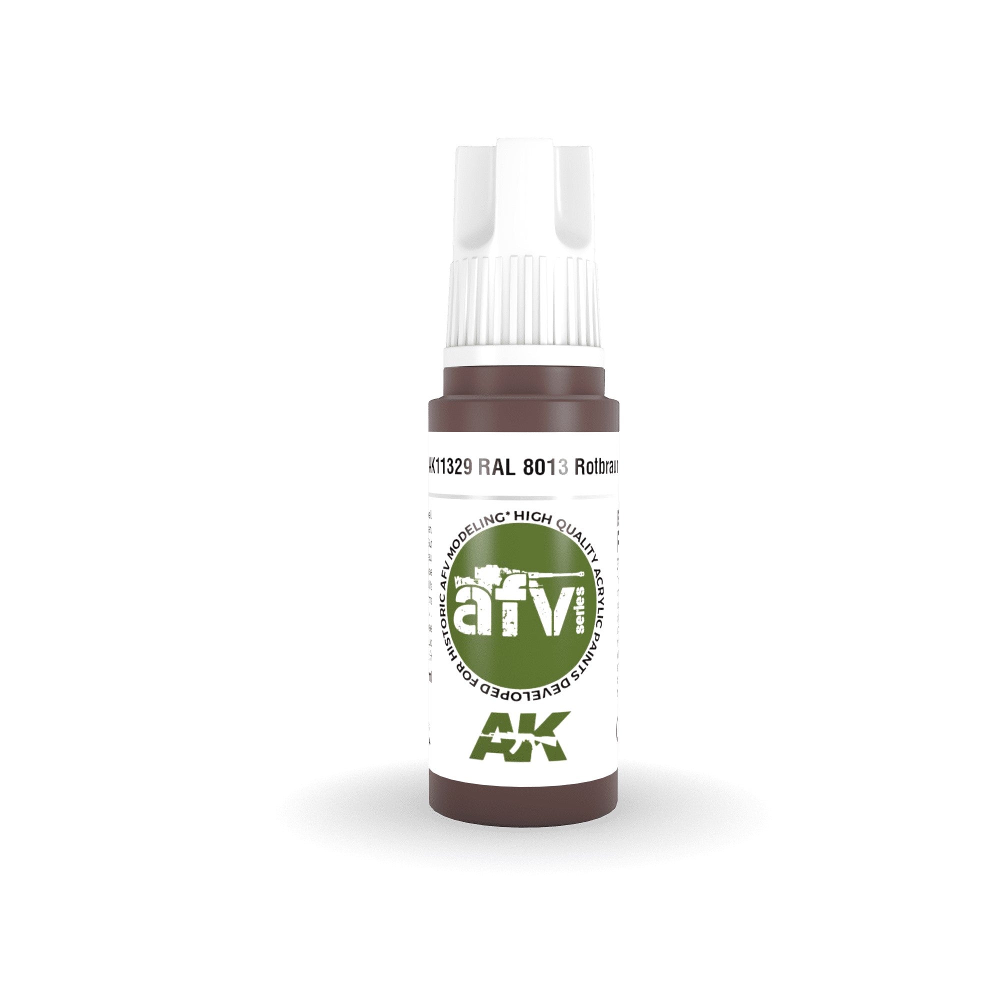 AK Interactive: 3 Gen Acrylics - Ral 8013 Rotbraun 17ml