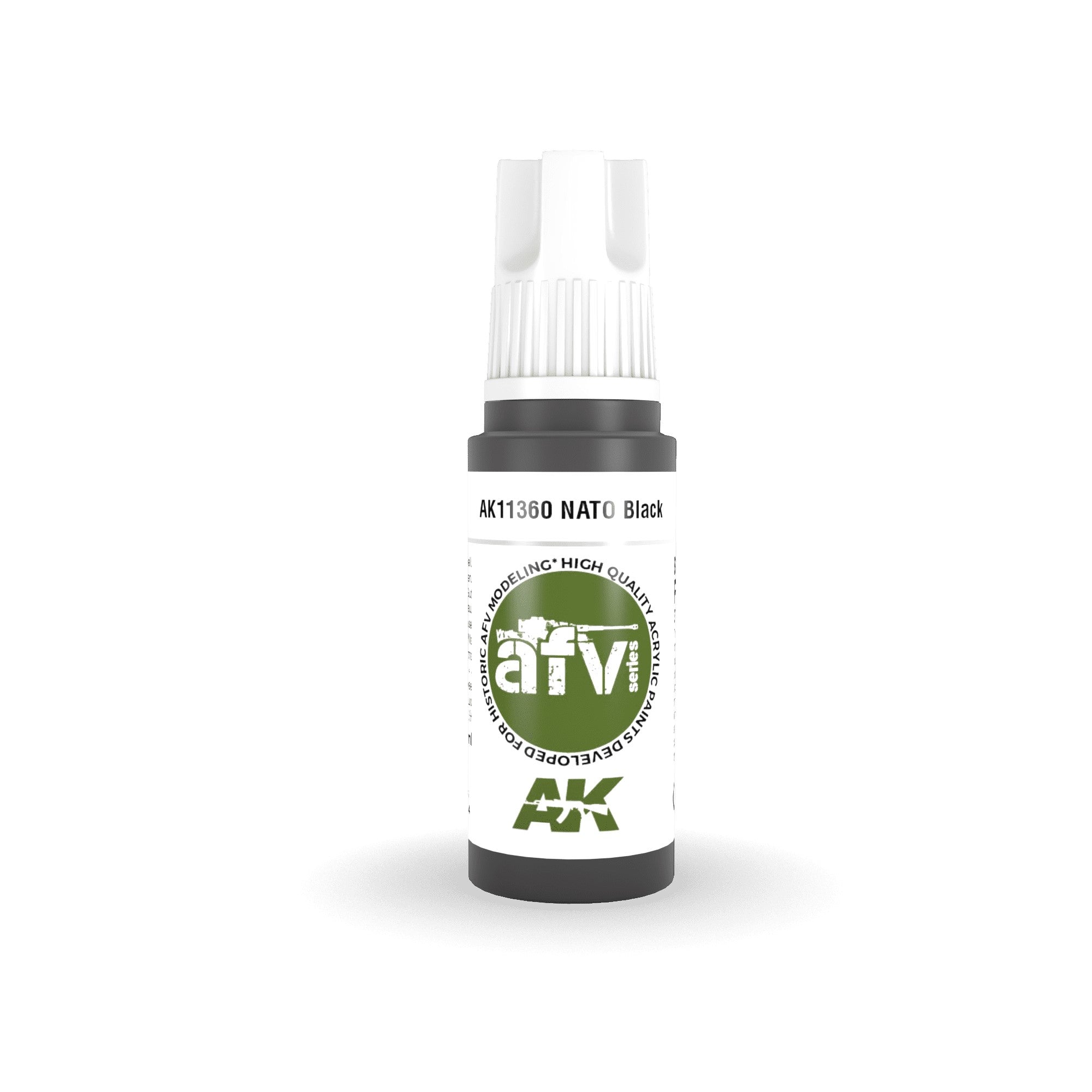 AK Interactive: 3 Gen Acrylics - Nato Black 17ml