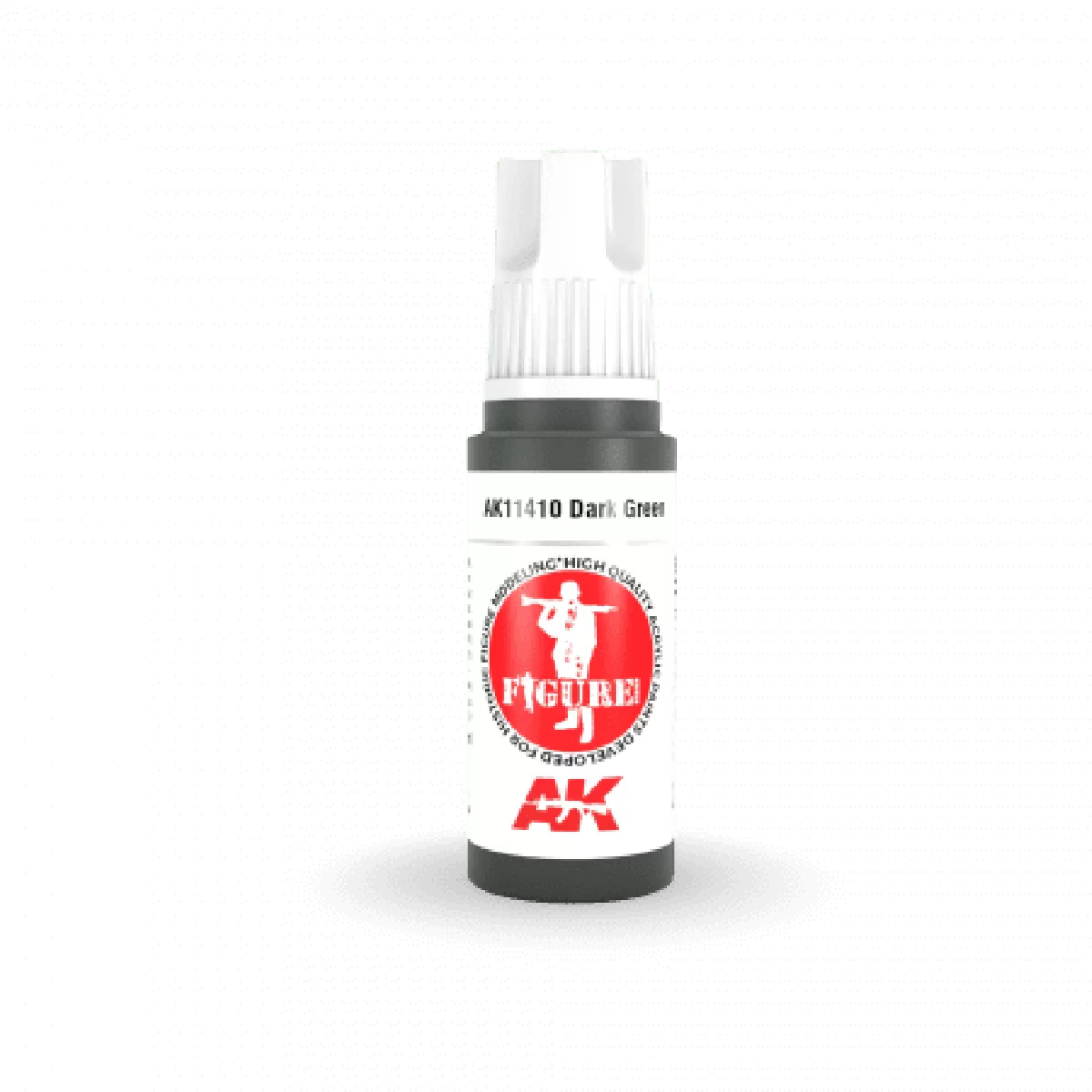 AK Interactive: 3 Gen Figures Acrylics - Dark Green 17ml
