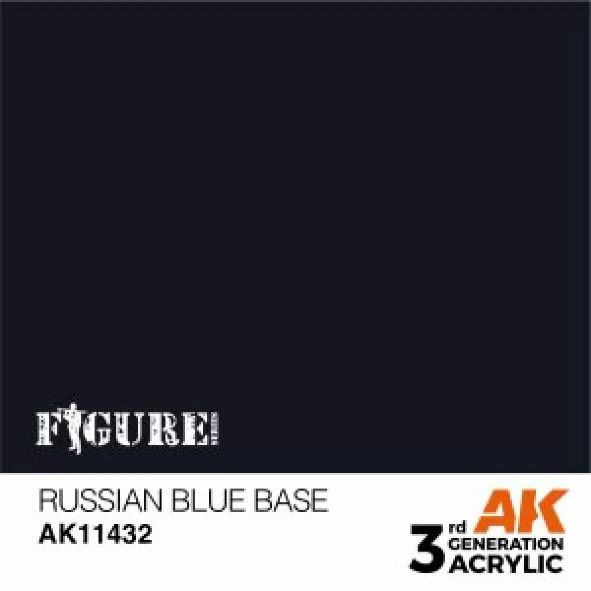AK Interactive: 3 Gen Figures Acrylics - Russian Blue Base 17ml
