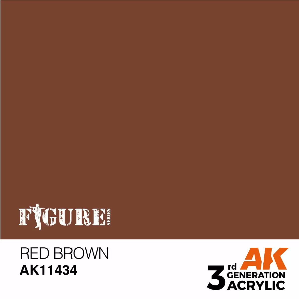 AK Interactive: 3 Gen Figures Acrylics - Red Brown 17ml