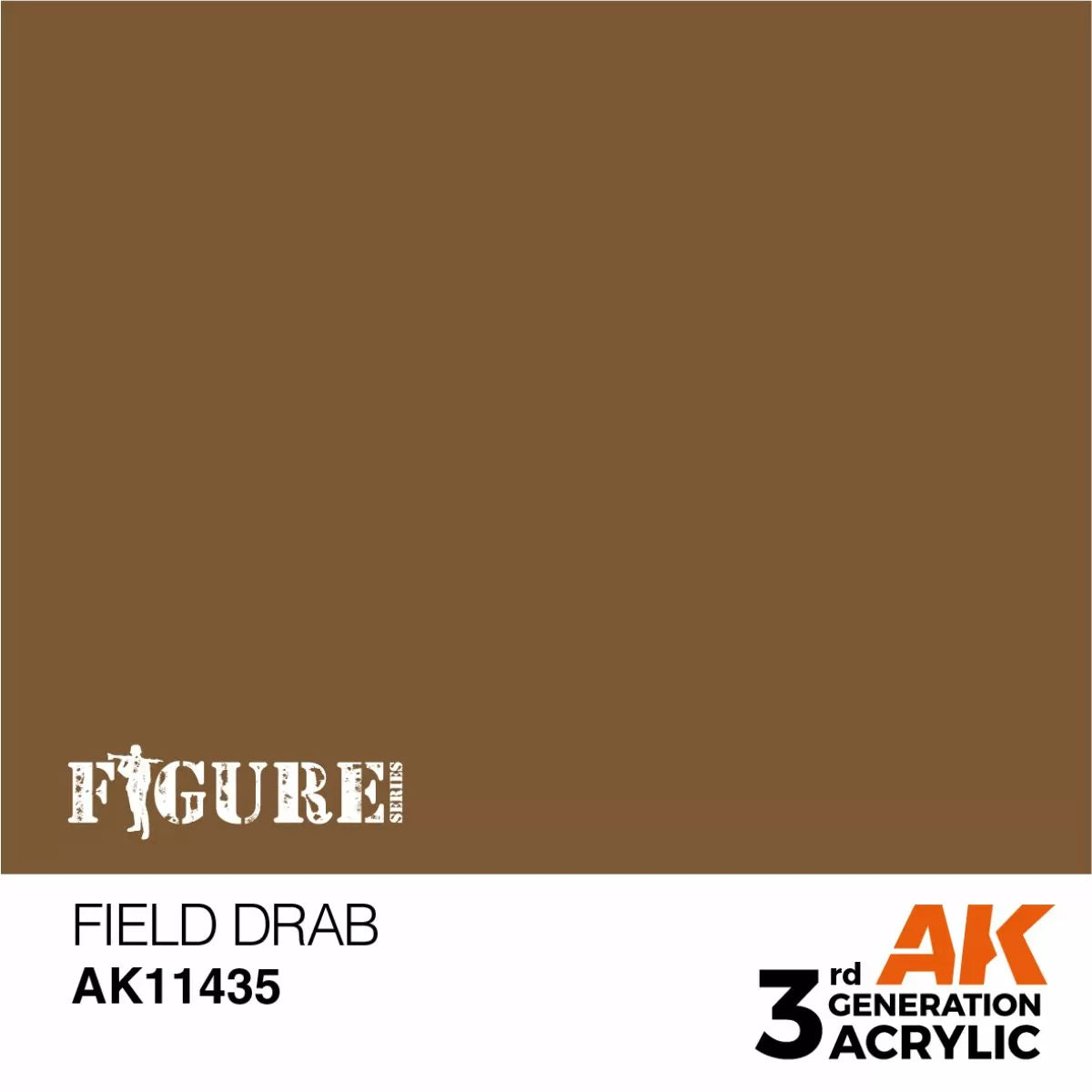 AK Interactive: 3 Gen Figures Acrylics - Field Drab 17ml