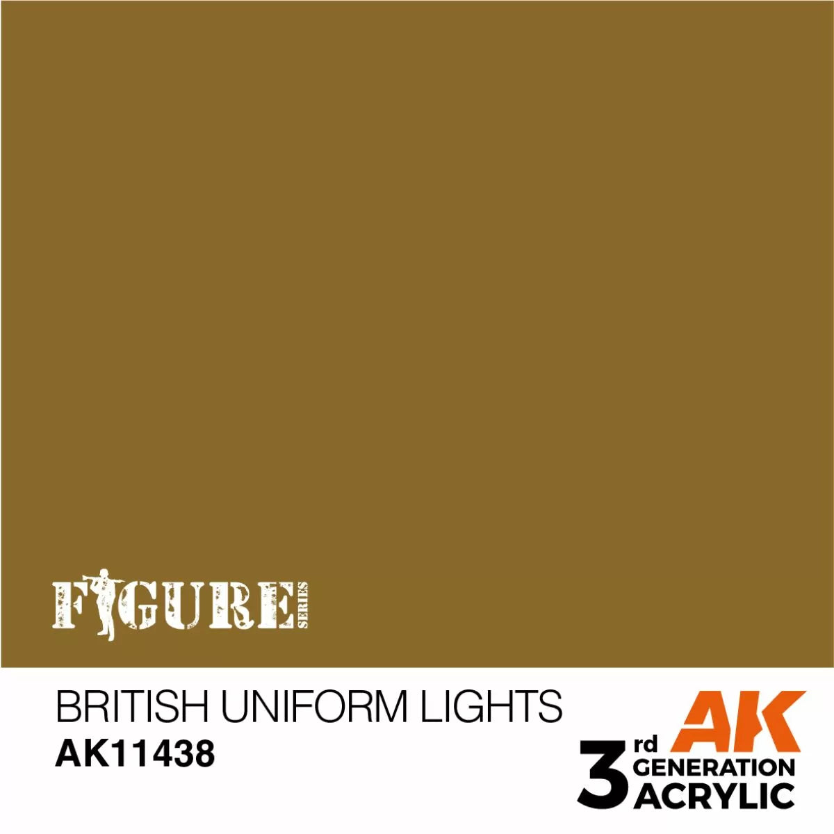 AK Interactive: 3 Gen Figures Acrylics - British Uniform Lights 17ml
