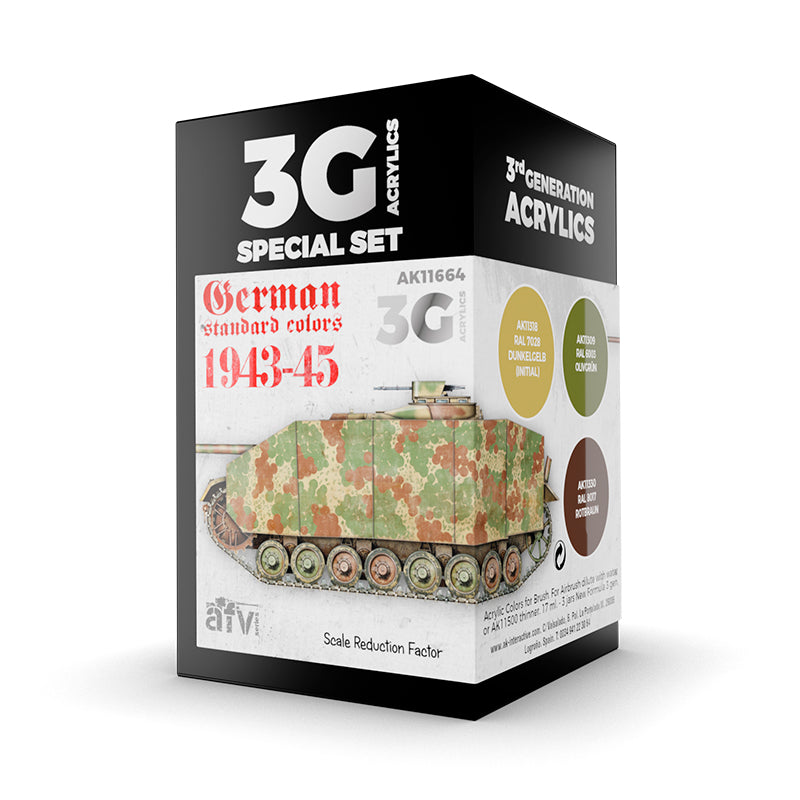 AK Interactive: 3 Gen Acrylics - German Standard 44-45 Combo