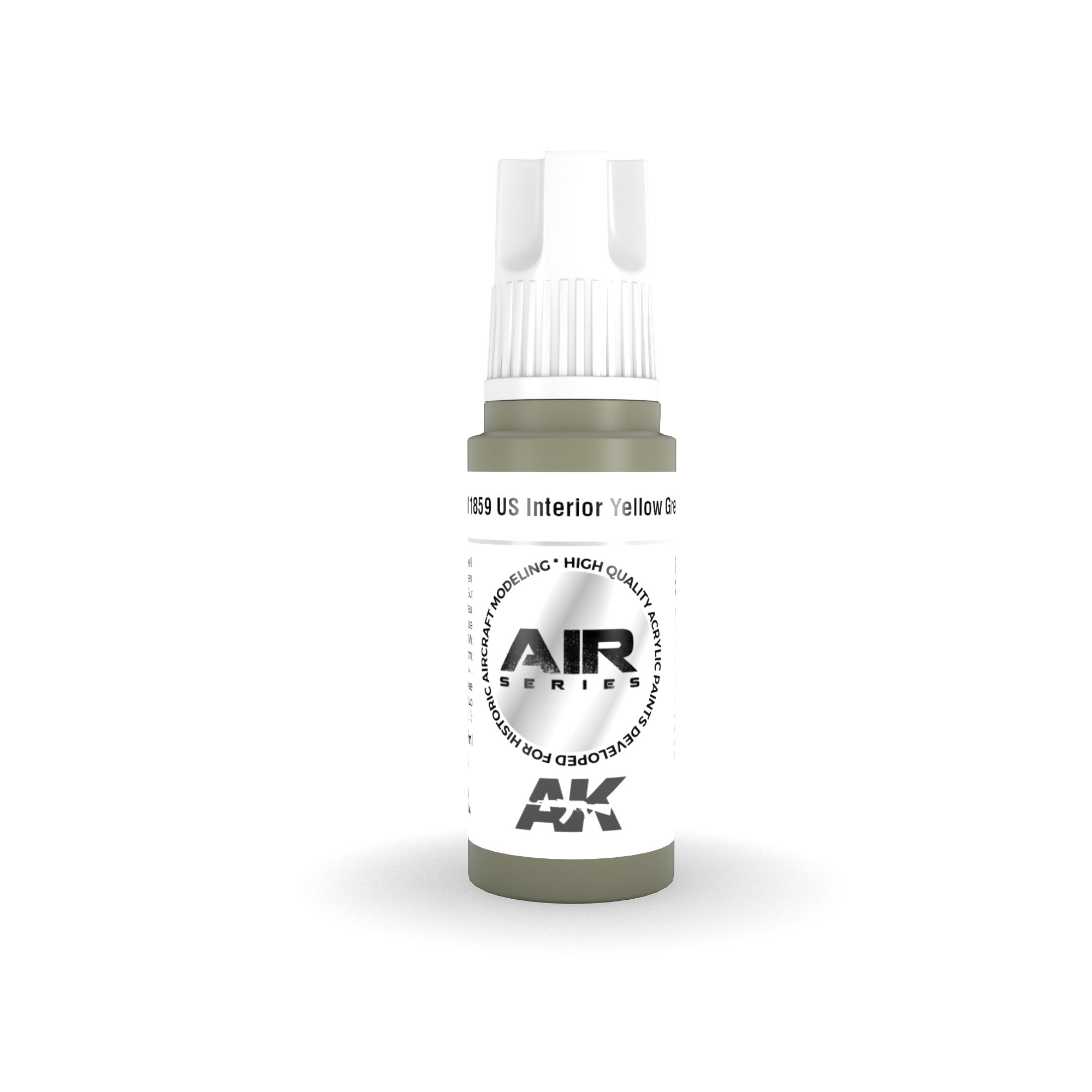 AK Interactive: 3 Gen Acrylics - Us Interior Yellow Green 17ml