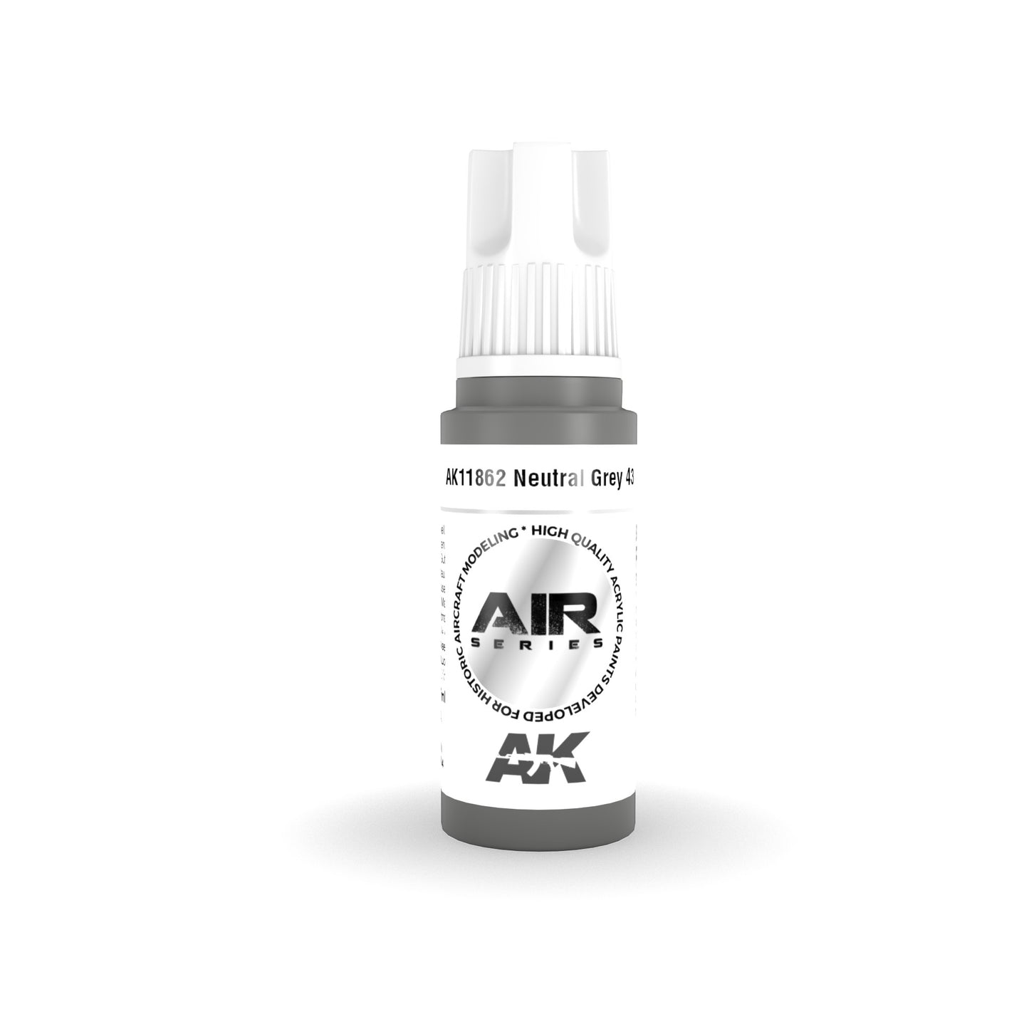AK Interactive: 3 Gen Acrylics - Neutral grey 43 17ml