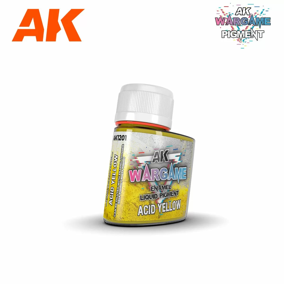 AK Interactive: Wargame Enamel Liquid Pigments - Acid Yellow 35 ml