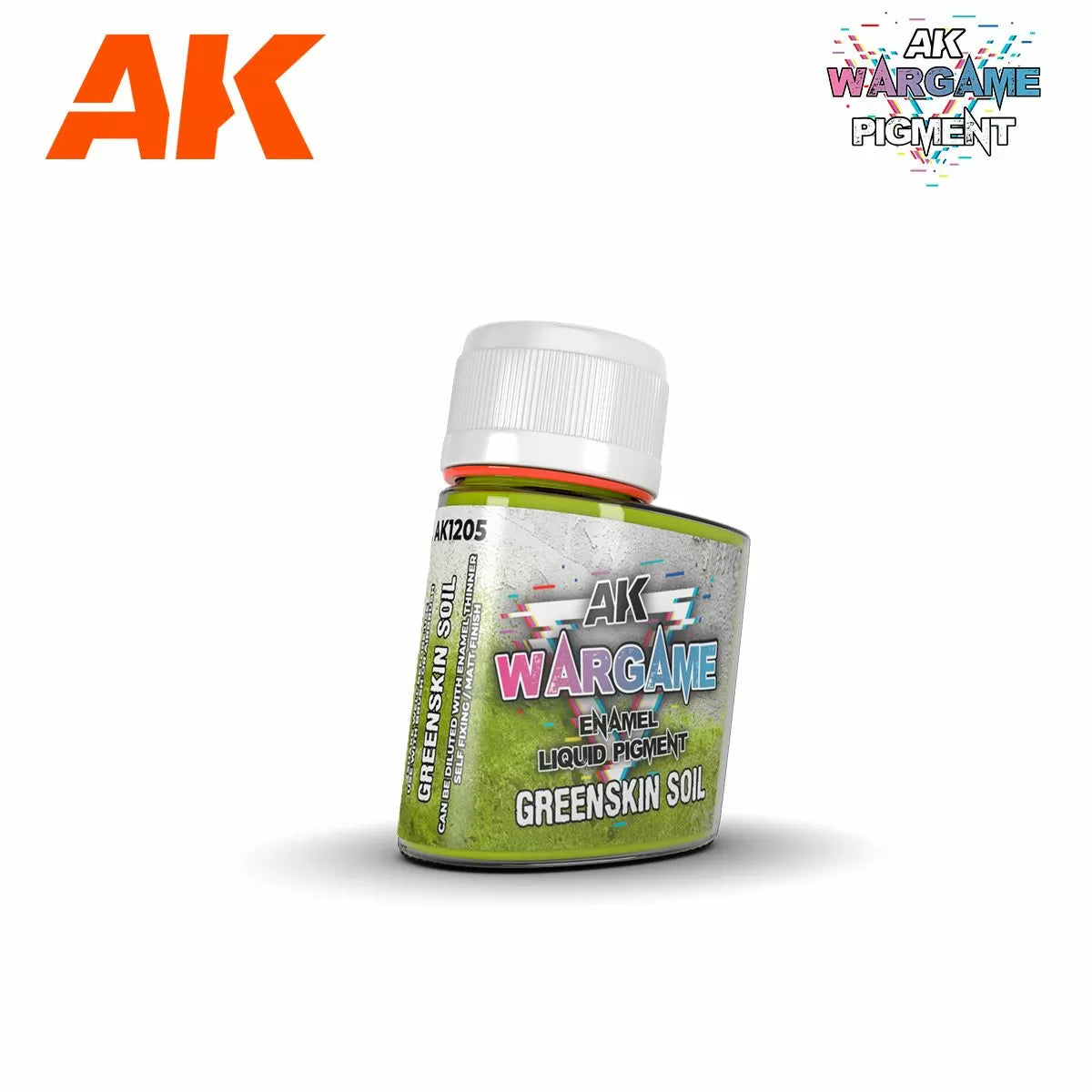 AK Interactive: Wargame Enamel Liquid Pigments - Greenskin Soil 35 ml