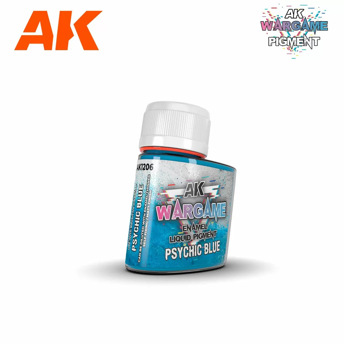 AK Interactive: Wargame Enamel Liquid Pigments - Psychic Blue 35 ml