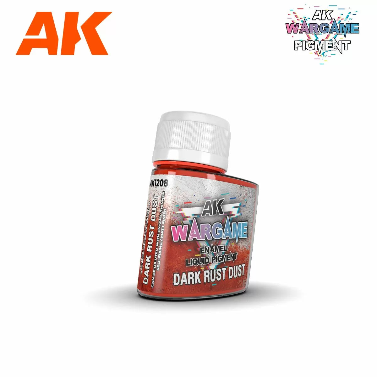 AK Interactive: Wargame Enamel Liquid Pigments - Dark Rust Dust 35 ml