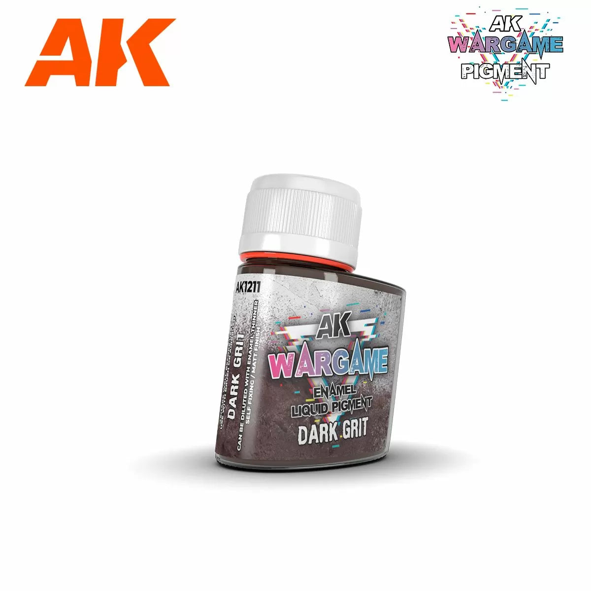 AK Interactive: Wargame Enamel Liquid Pigments - Dark Grit 35 ml