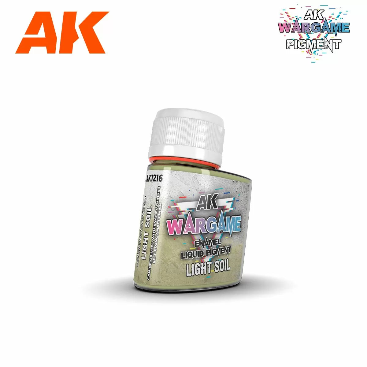 AK Interactive: Wargame Enamel Liquid Pigments - Light Soil 35 ml