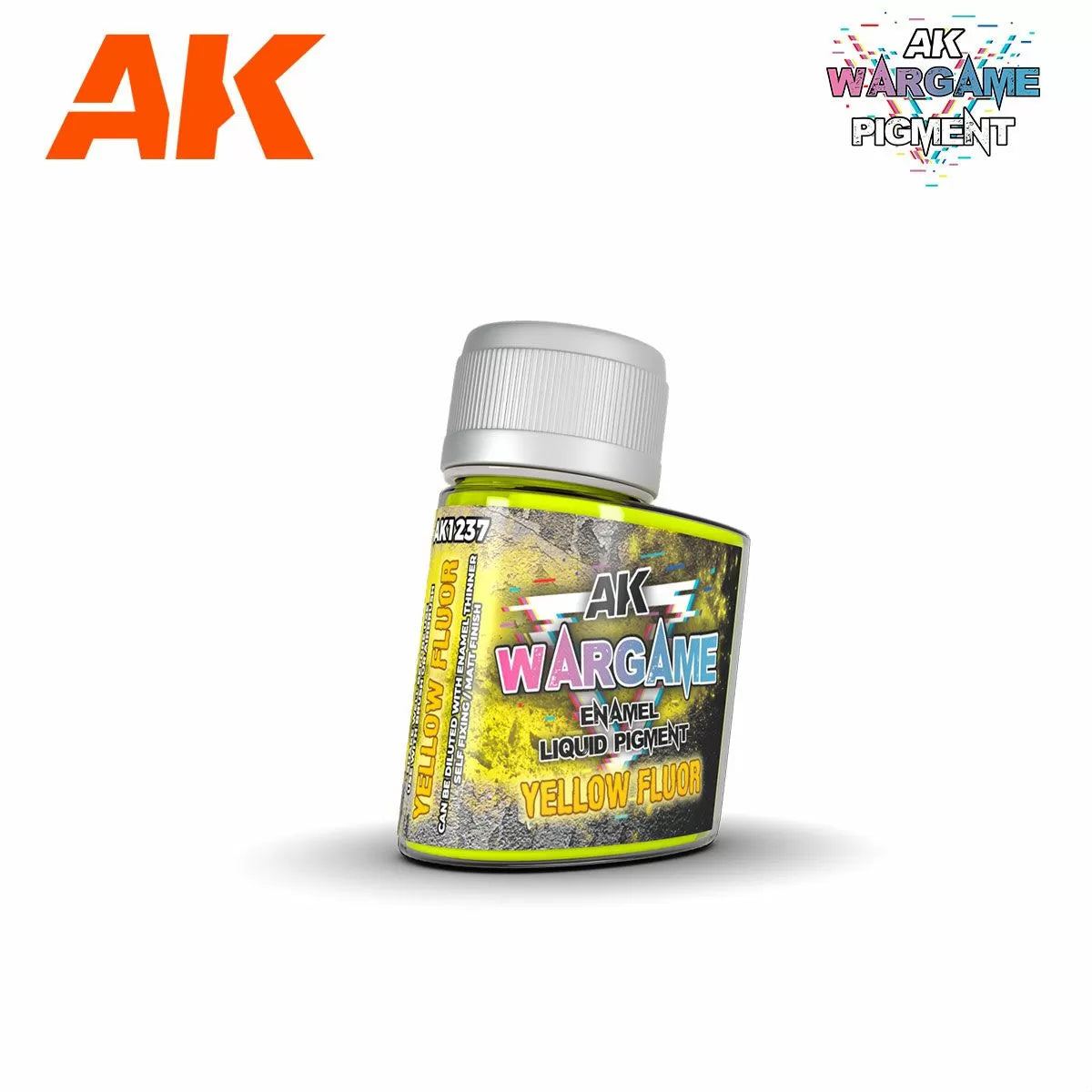 AK Interactive: Wargame Enamel Liquid Pigments - Yellow Fluor 35ml