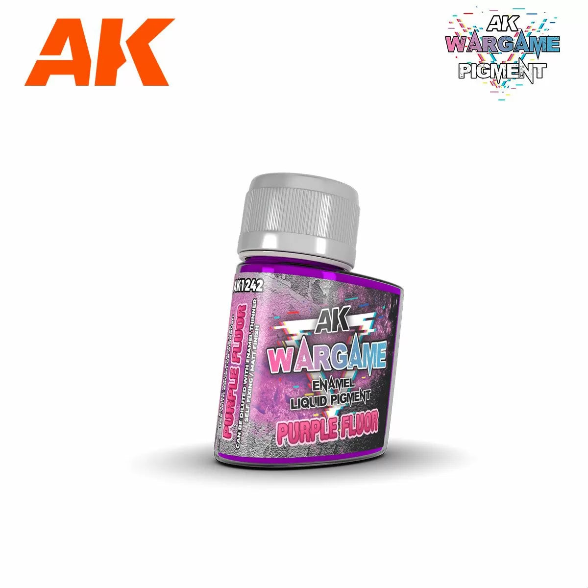 AK Interactive: Wargame Enamel Liquid Pigments - Purple Fluor 35ml