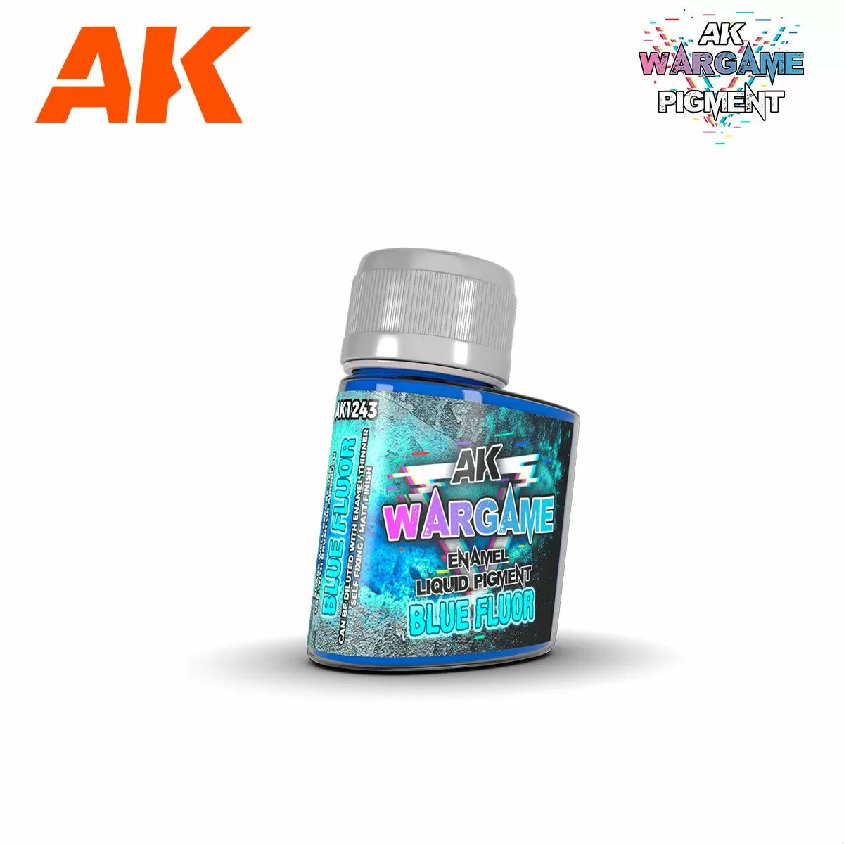 AK Interactive: Wargame Enamel Liquid Pigments - Blue Fluor 35ml