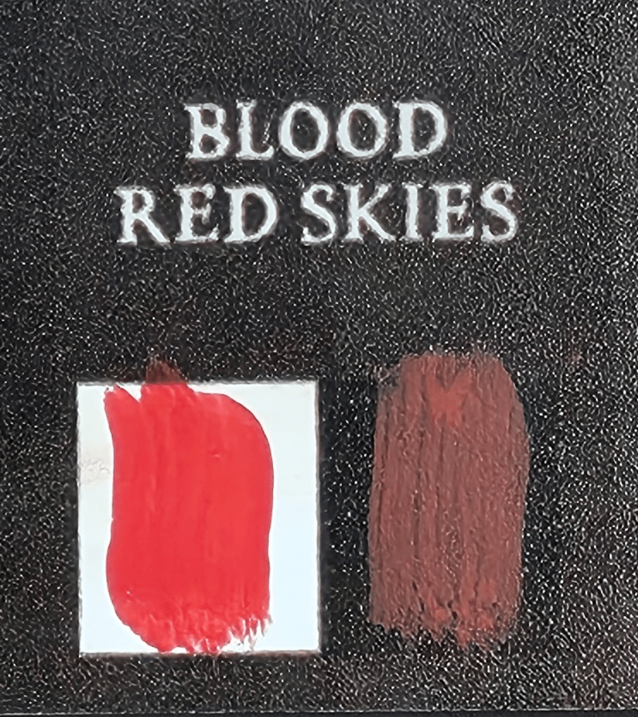 Bear Cavalry Paints: Blood Red Skies 20ml colour sample