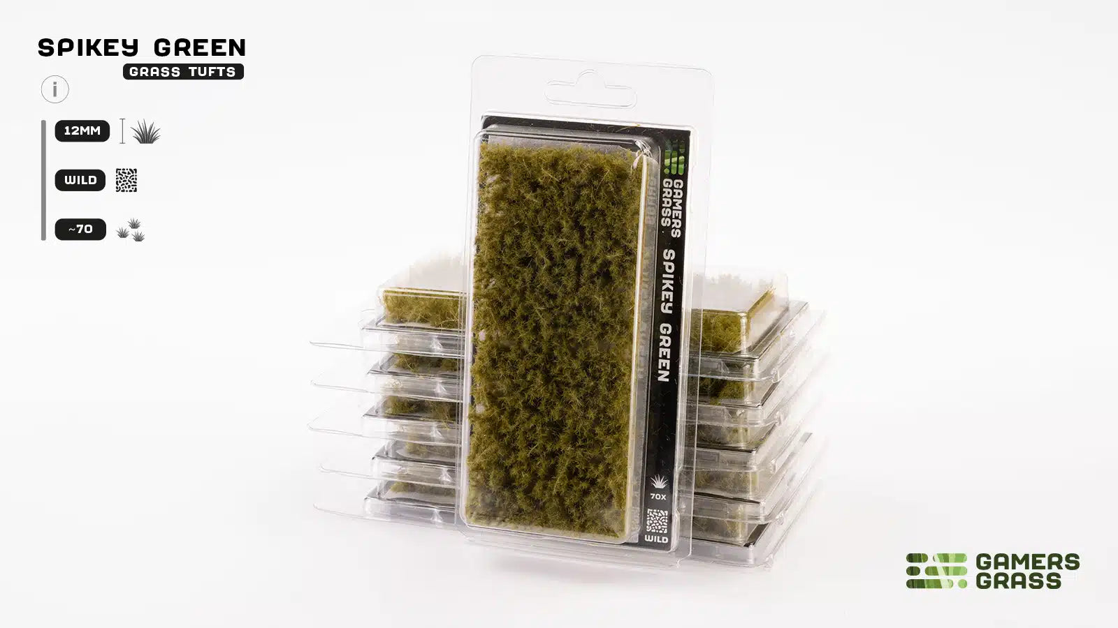 Gamers Grass: Spikey Green 12mm