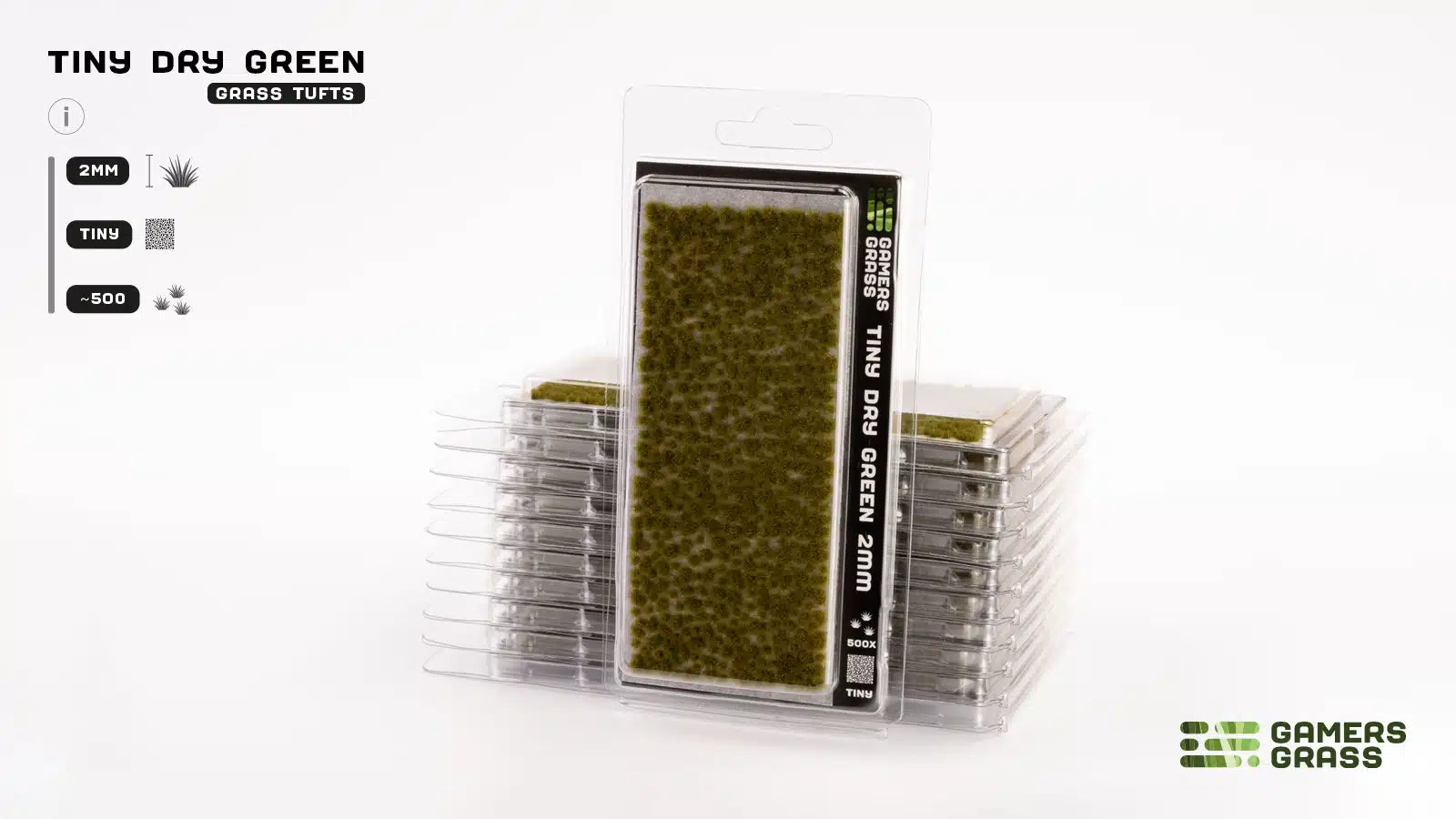 Gamers Grass: Tiny Tufts Dry Green (2mm)