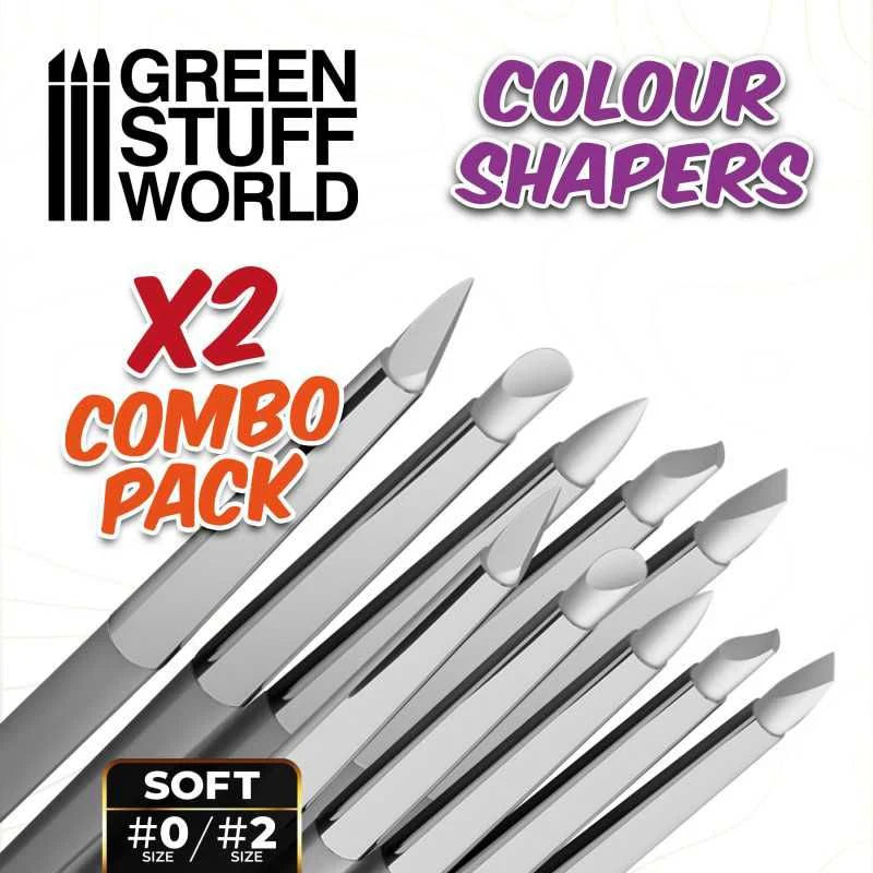 Green Stuff World: Clay Shapers - Color Shapers COMBO 0 and 2 - White Soft