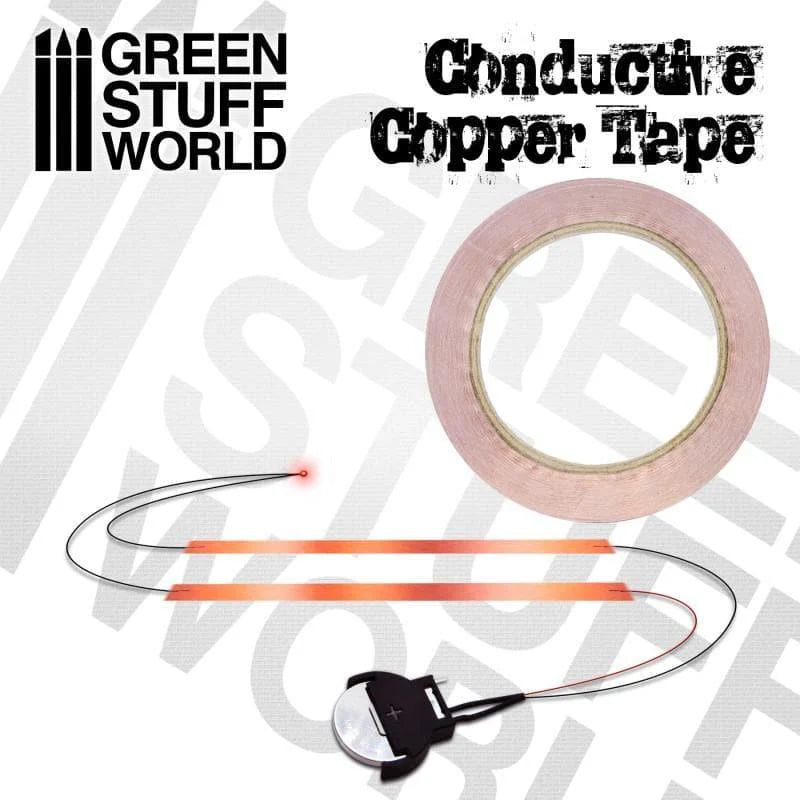 Green Stuff World: Conductive Copper Tape - 3mm x 20metres - Warhaus