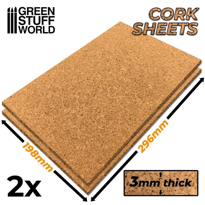 Green Stuff World: Cork Sheet in 3mm x2