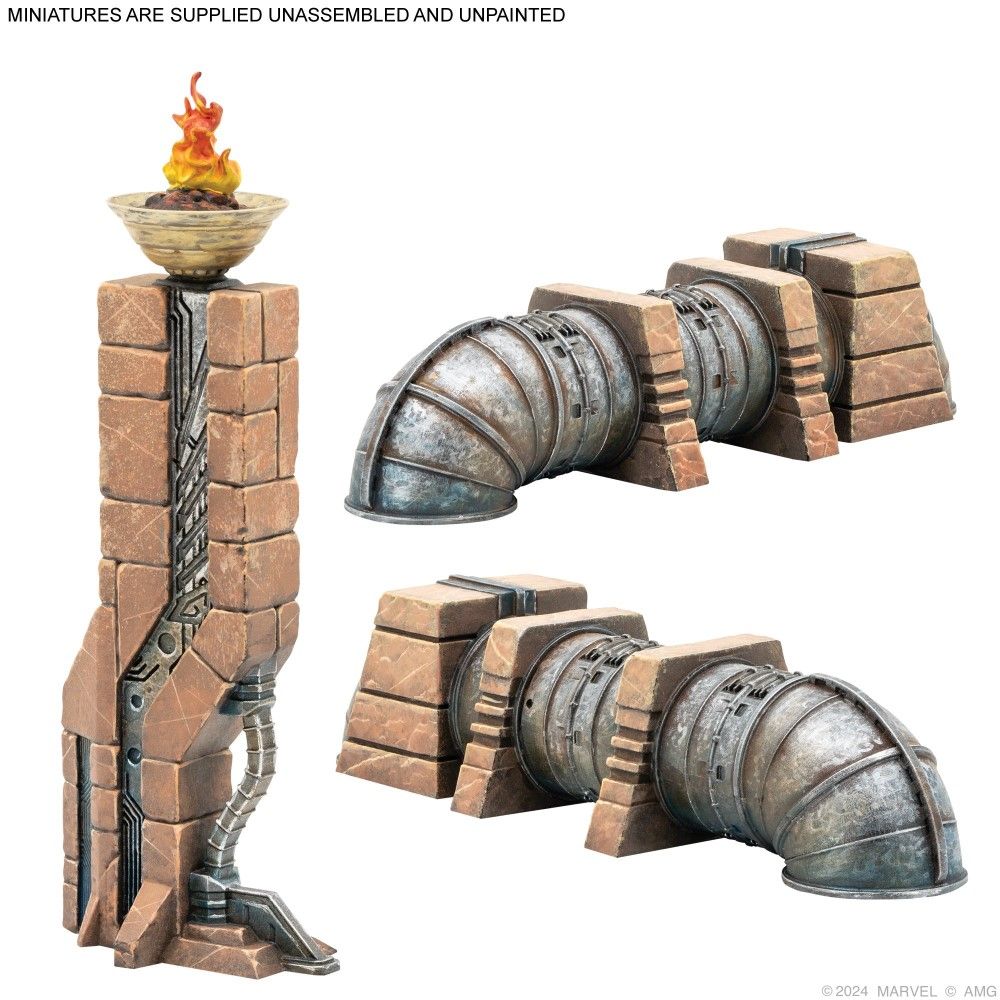 Marvel: Crisis Protocol – Dark Future Terrain Pack - Warhaus