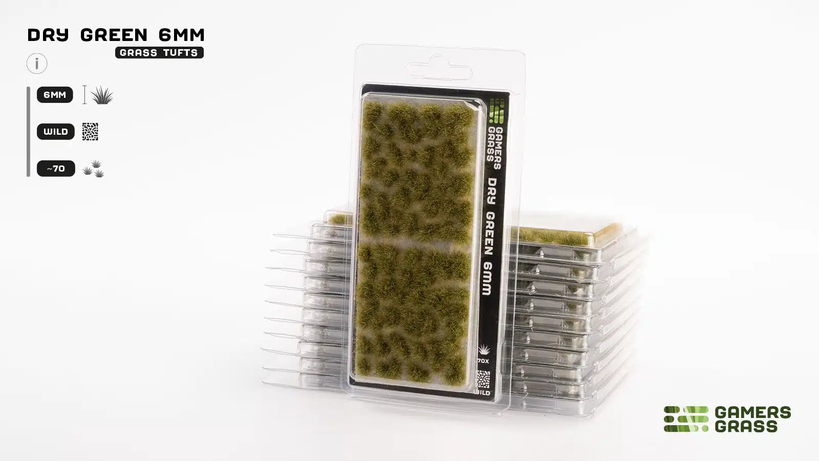 Gamers Grass: Dry Green 6mm Wild