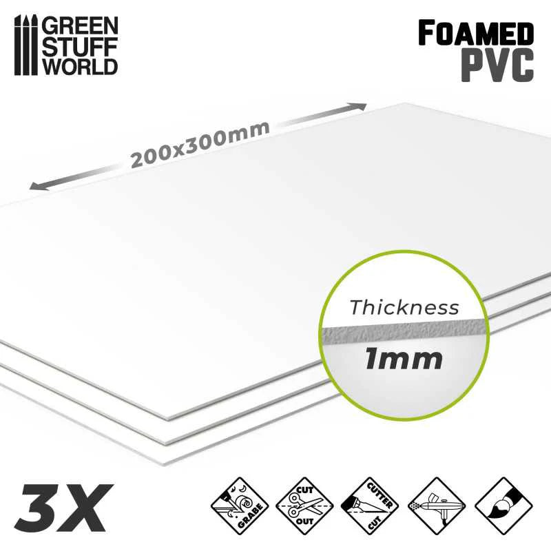 Green Stuff World: Foamed PVC 1 mm