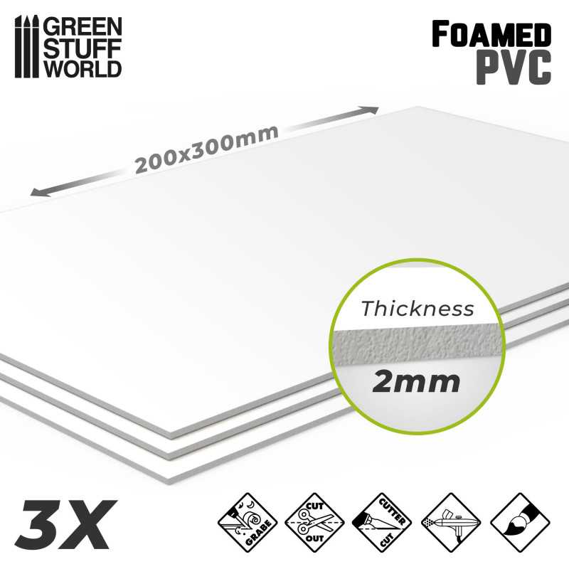 Green Stuff World: Foamed PVC 2 mm