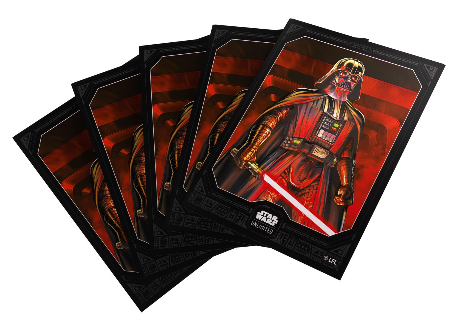 Gamegenic Star Wars Unlimited Premium Art Sleeves - Darth Vader Unstoppable (66mm x 92mm) (62 Sleeves Per Pack)