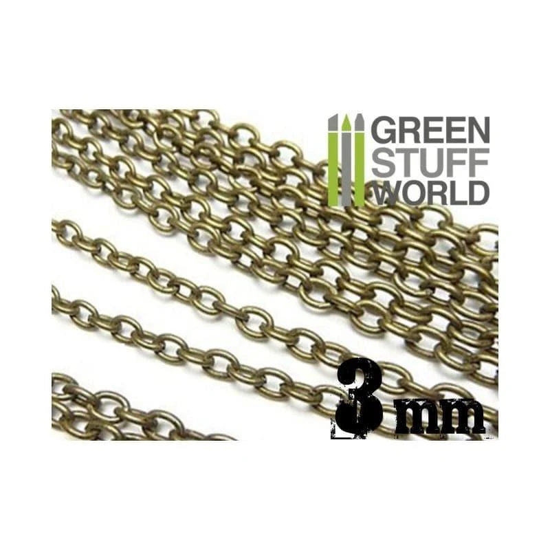 Green Stuff World: Hobby Chain 3mm - Bronze