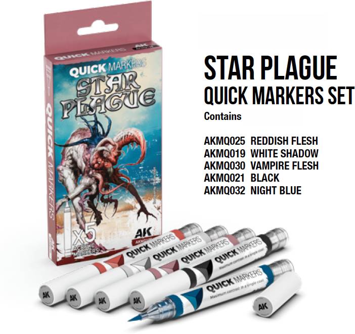 AK-Interactive: 3Gen - Star Plague Quick Markers Set