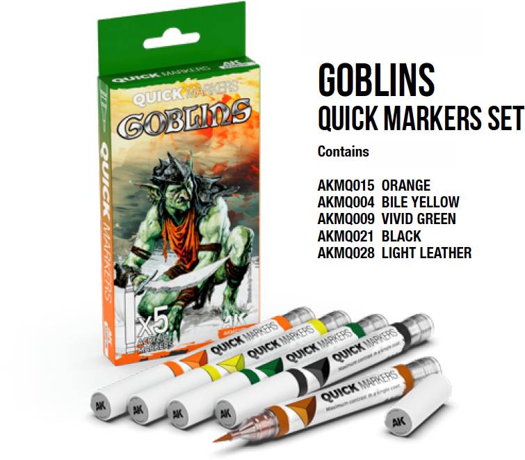 AK-Interactive: 3Gen - Goblins Quick Markers Set