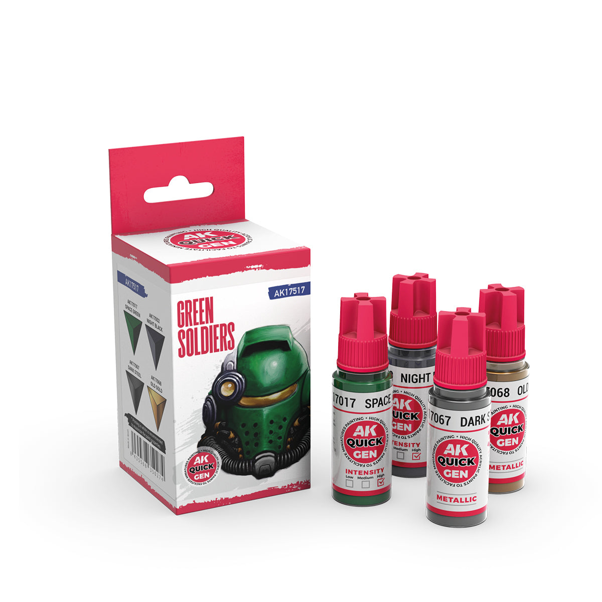 AK Interactive: Quick Gen Paints - Green Soldiers