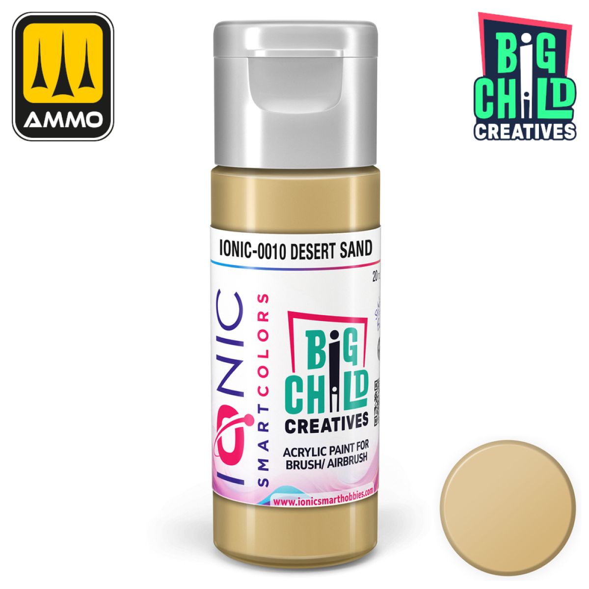 Ionic - Acrylic Paints - Desert Sand 20ml