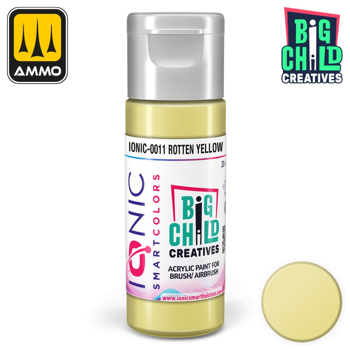 Ionic - Acrylic Paints - Rotten Yellow 20ml