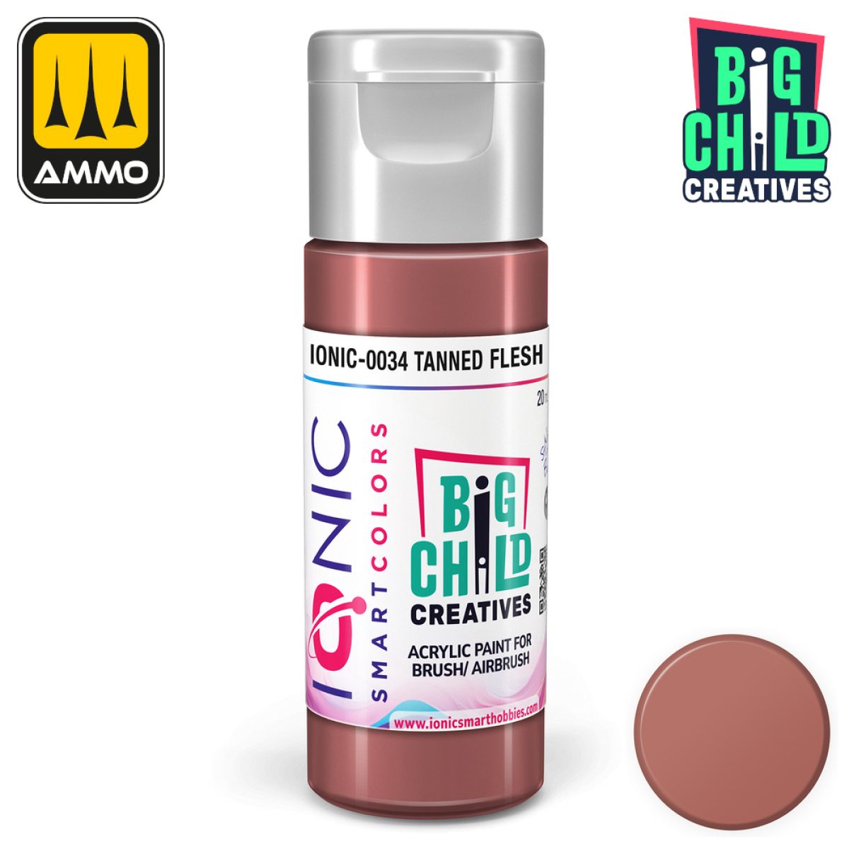 Ionic - Acrylic Paints - Tanned Flesh 20ml