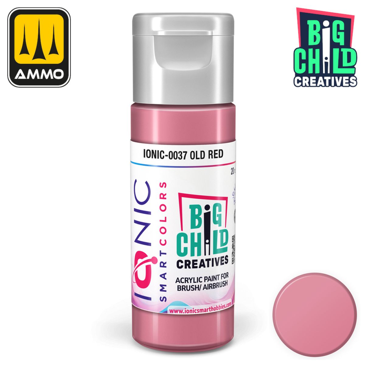 Ionic - Acrylic Paints - Old Red 20ml