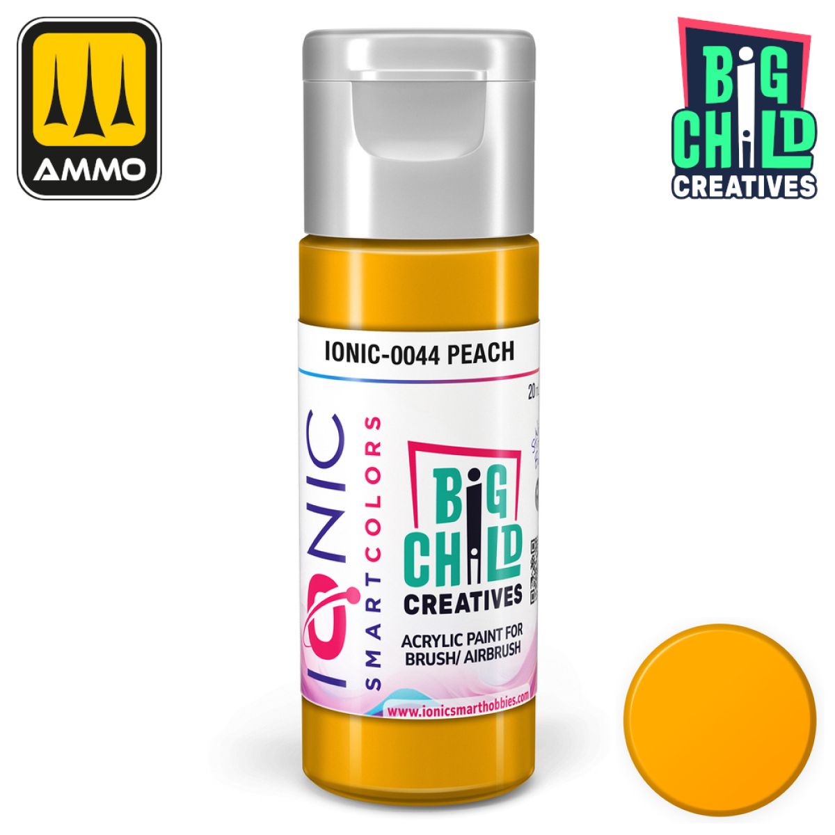 Ionic - Acrylic Paints - Peach 20ml