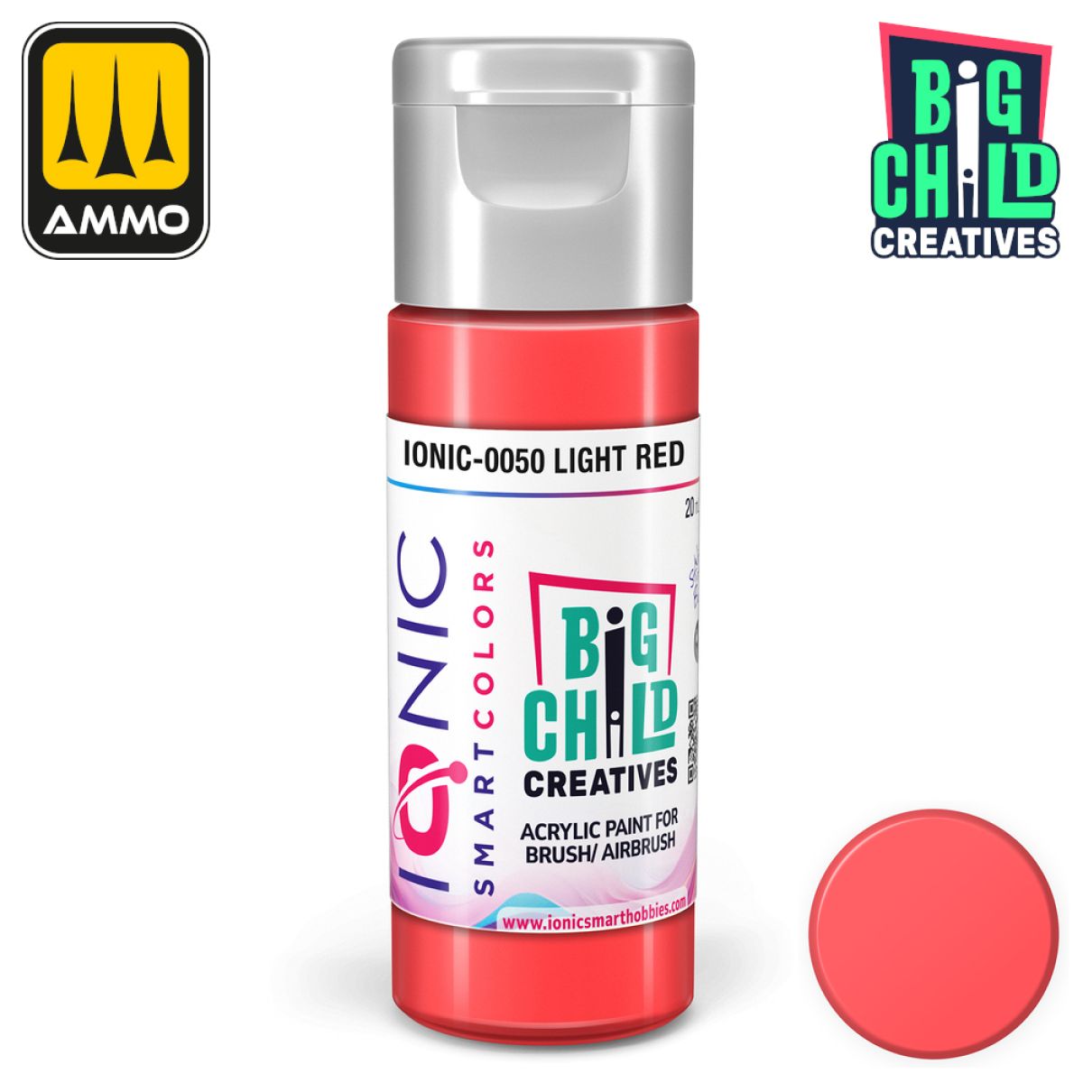 Ionic - Acrylic Paints - Light Red 20ml