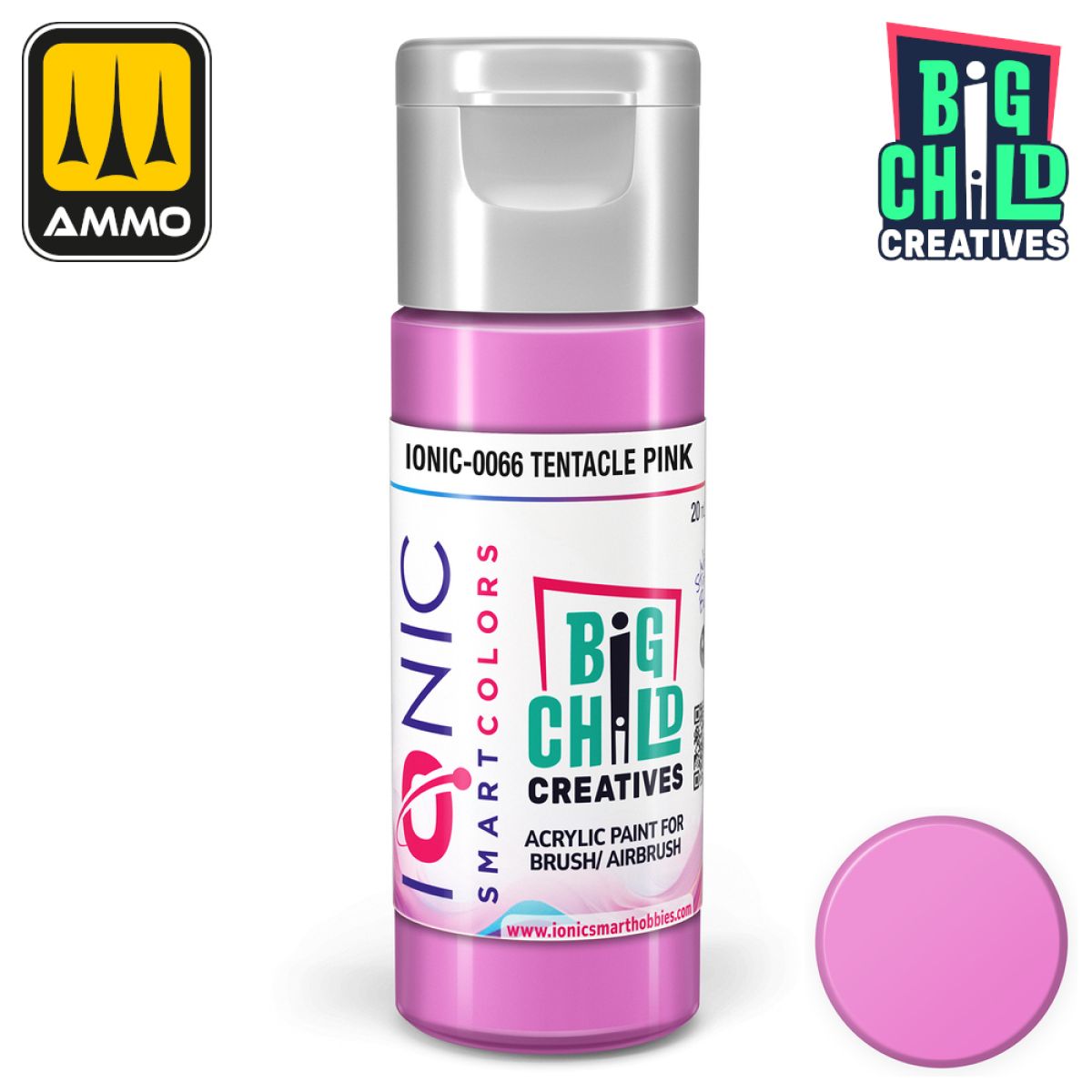 Ionic - Acrylic Paints - Tentacle Pink 20ml