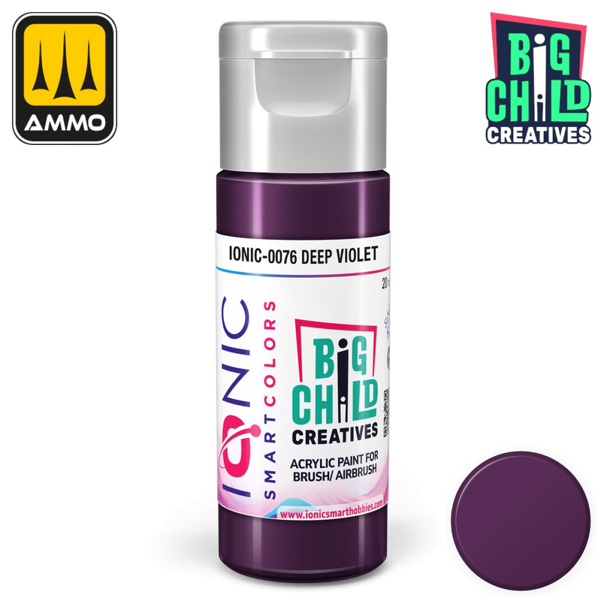 Ionic - Acrylic Paints - Deep Violet 20ml