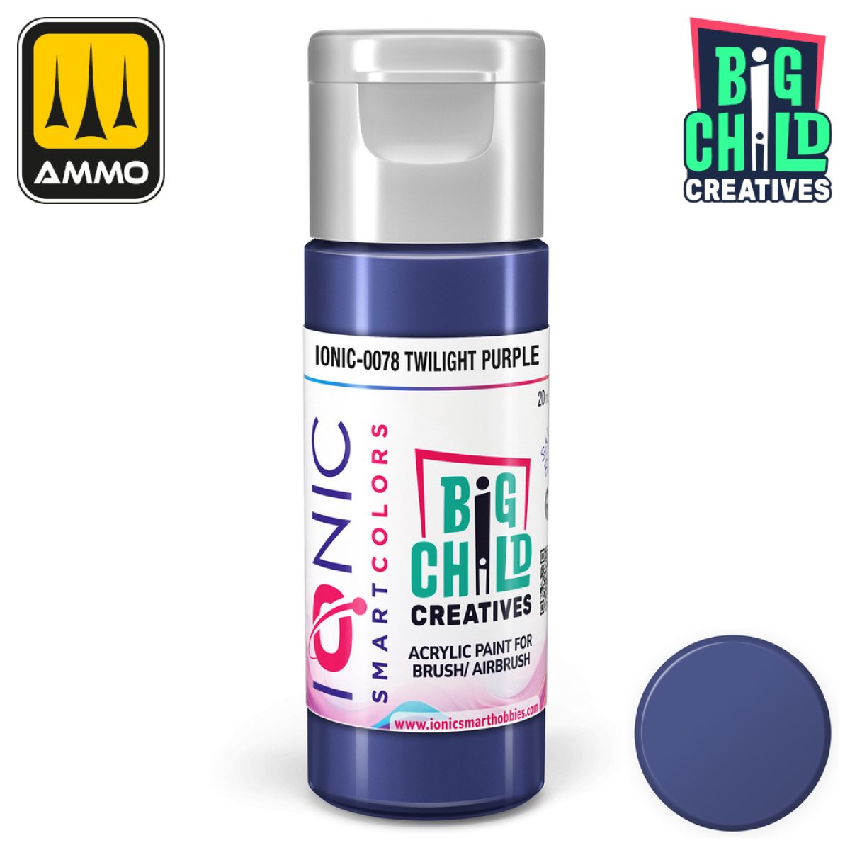 Ionic - Acrylic Paints - Twilight Purple 20ml