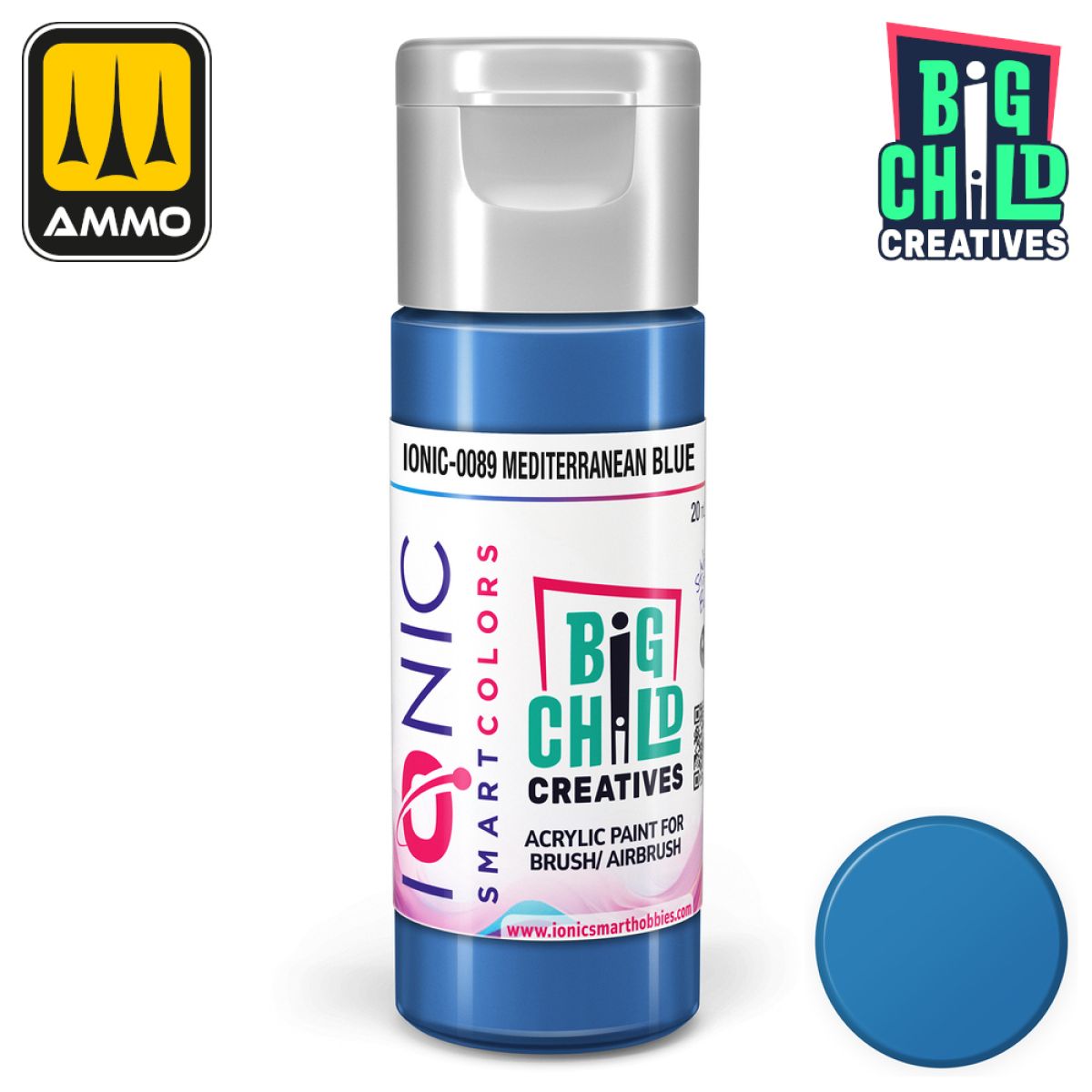 Ionic - Acrylic Paints - Mediterranean Blue 20ml