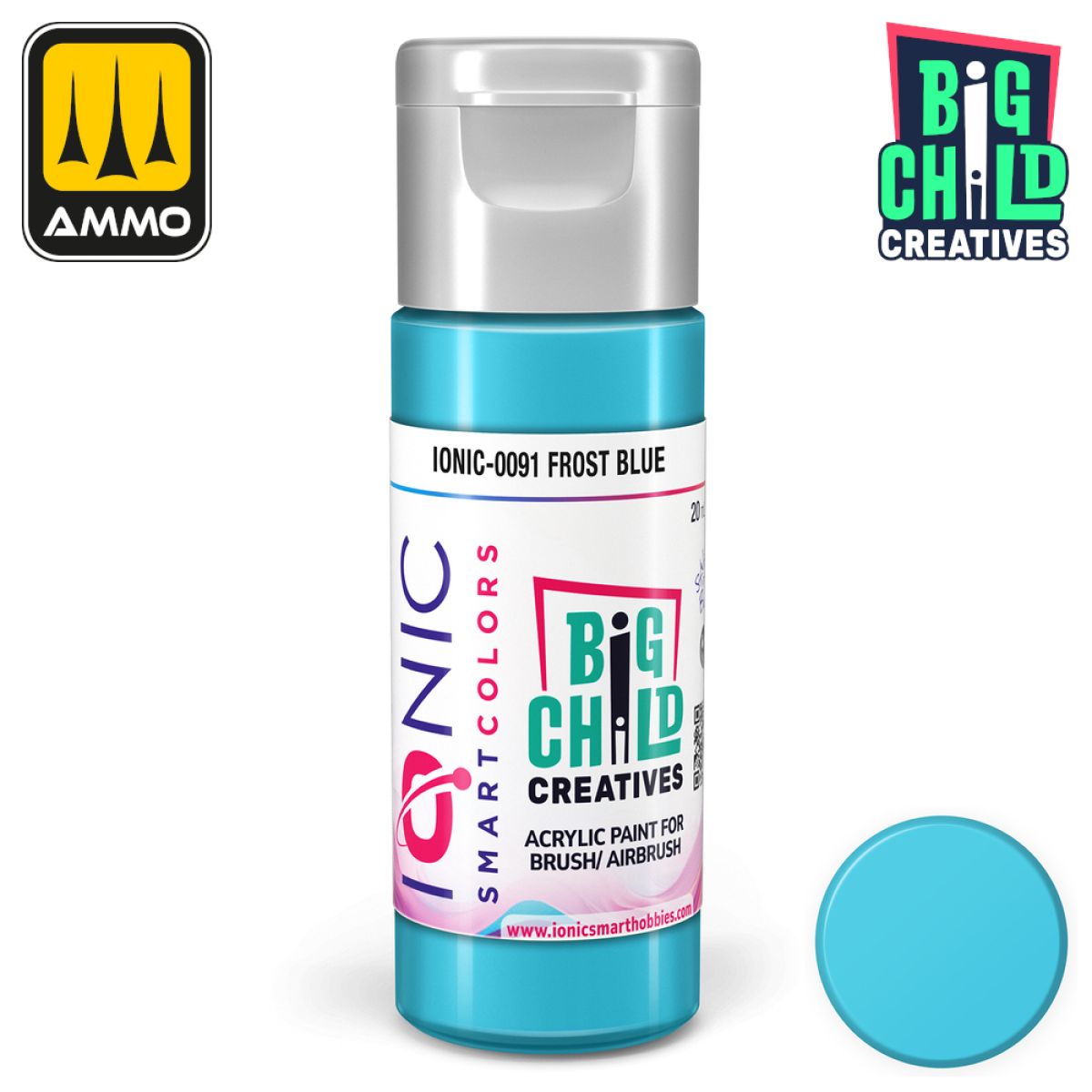 Ionic - Acrylic Paints - Frost Blue 20ml