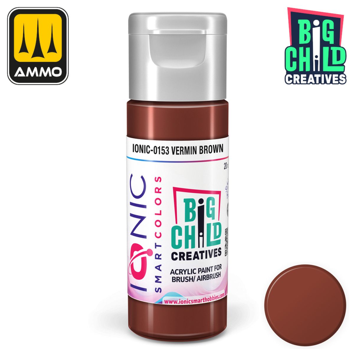 Ionic - Acrylic Paints - Vermin Brown 20ml