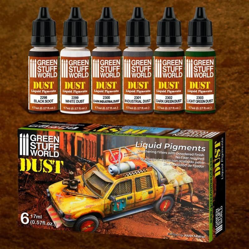 Green Stuff World: Liquid Pigments Paint Set - Dust (Box of 6)