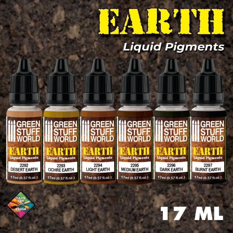 Green Stuff World: Liquid Pigments Paint Set - Earth (Box of 6)