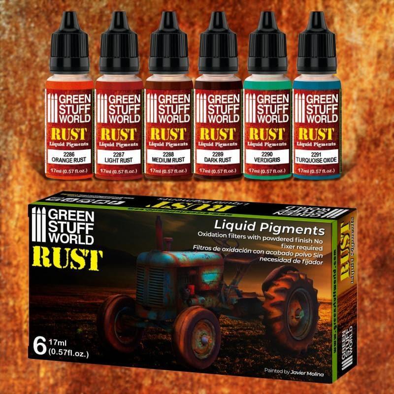 Green Stuff World: Liquid Pigments Paint Set - Rust (Box of 6)