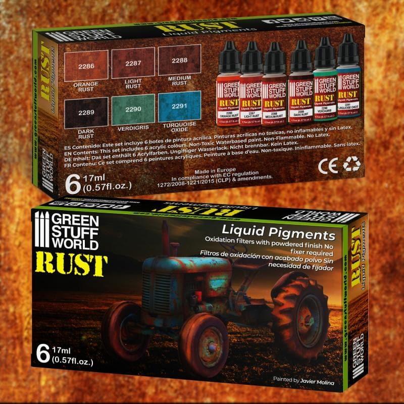 Green Stuff World: Liquid Pigments Paint Set - Rust (Box of 6)